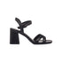 Sandali neri da donna con tacco a blocco 7 cm Lora Ferres, Donna, SKU w042000746, Immagine 0